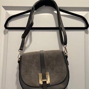 Grey Italian Leather Purse